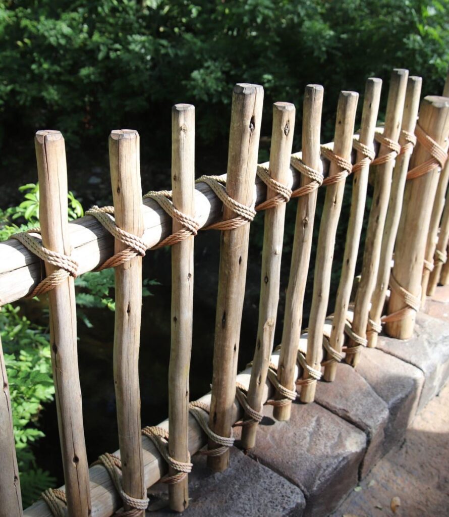 eucalyptus pole fencing for zoo